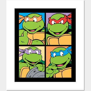 Retro Tmnt Funny Gifts Men Posters and Art